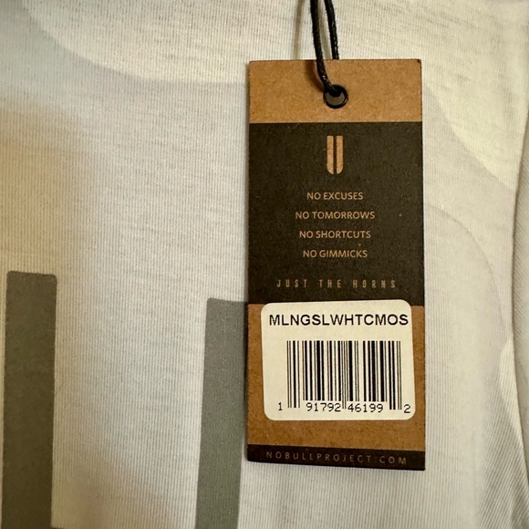 NWT NOBULL Men's Long Sleeve Tee - Small - White Camo - Picture 6 of 6